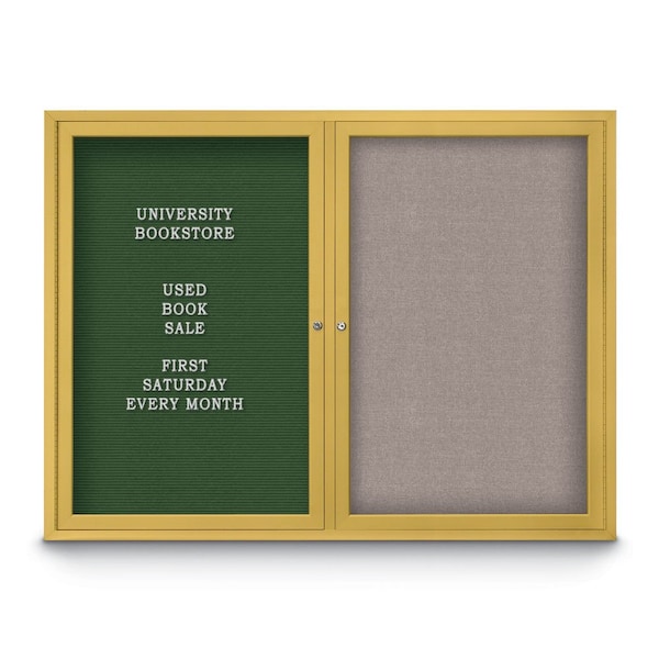 United Visual Products Corkboard, Cloud/Bronze, 42" x 32" UV4035-BRONZE-CLOUD - main